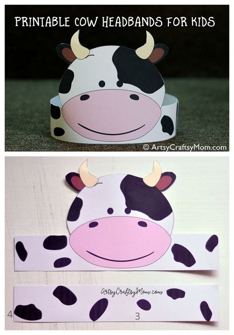 cow costume headband|free printable cow headband.